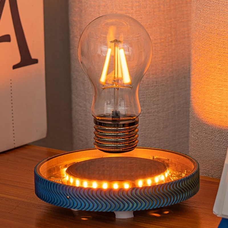Office Tech For Home - Schwebende Kabellose LED-Glühbirne Schreibtischlampe für Einzigartige