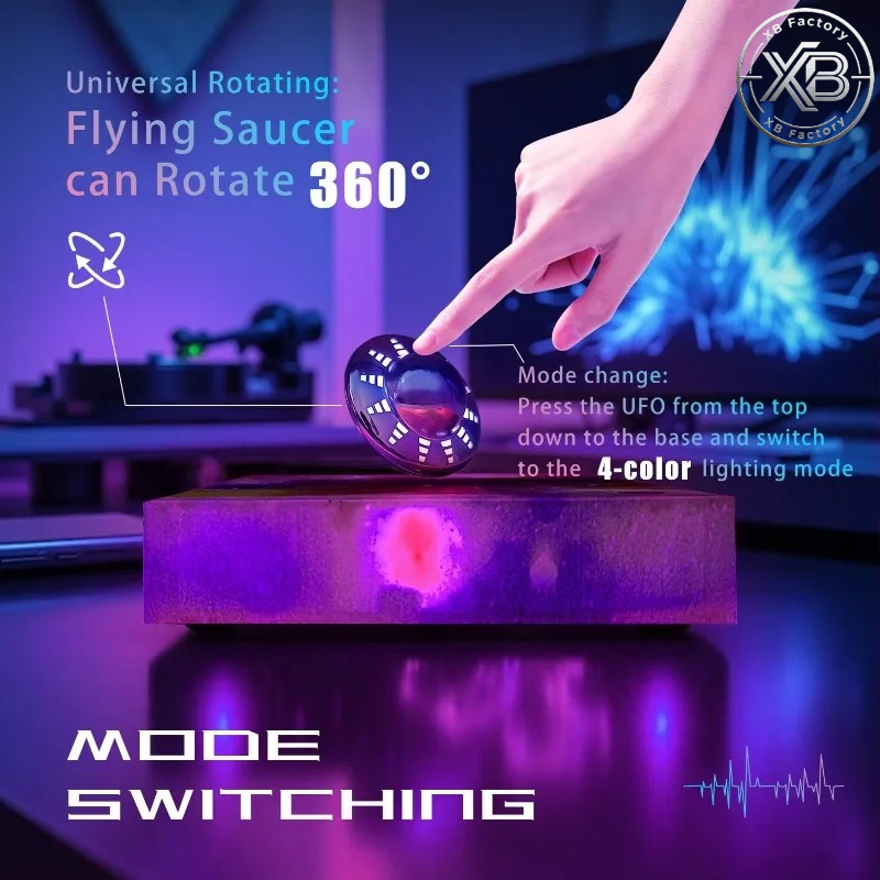 Schwebende UFO-Lampe mit 360-G – Office Tech And Gadgets Bewertung und Preis