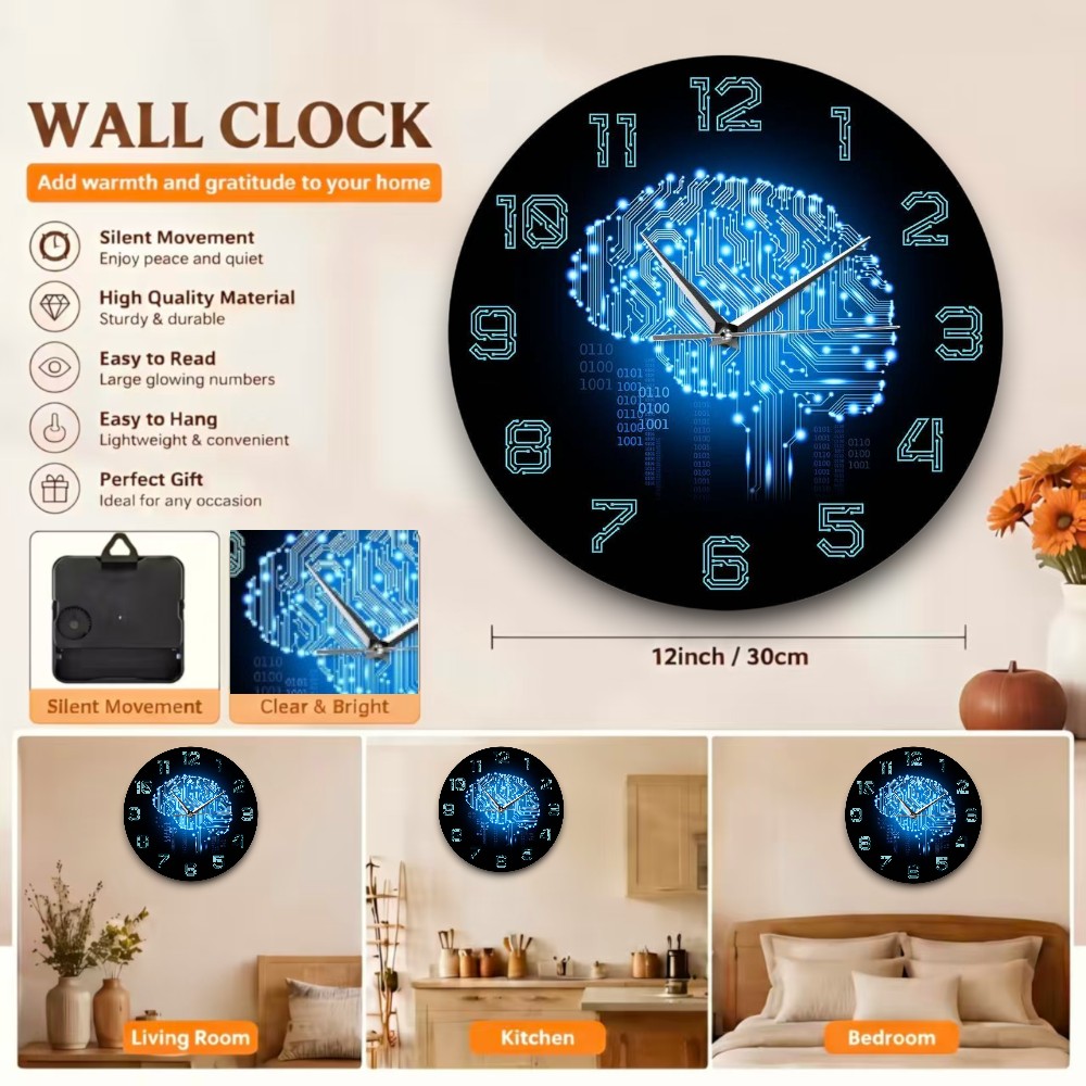 Tech Brain Wanduhr Binärcode K – The Office It Tech Bewertung und Preis