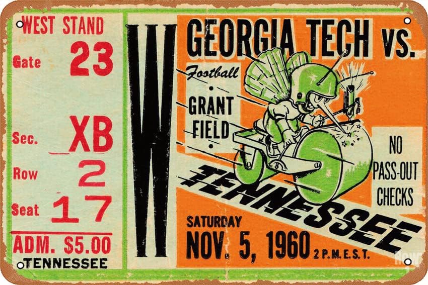 1960 GEORGIA TECH VS. TENNESSE – Office Tech For Home Bewertung und Preis